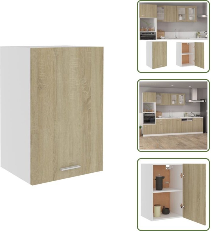 Sonoma-Eiche - vidaXL Hängeschrank Lyon Sonoma-Eiche 39,5x31x60 cm Holzwerkstoff - Küchenorganisation