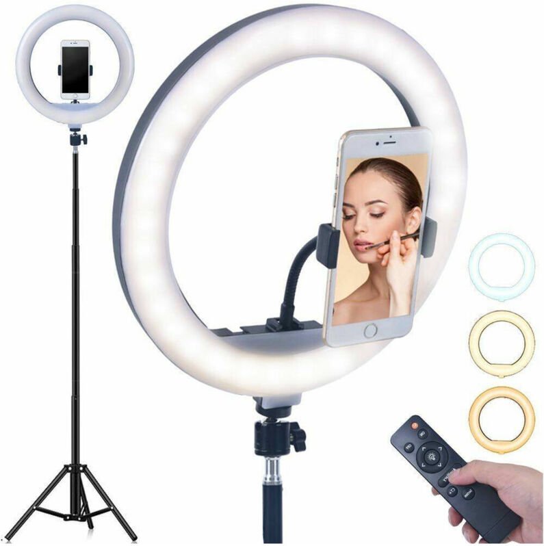 Trade Shop Traesio - Trade Shop - ringlicht stativ selfie licht tik tok led lampe ring licht video 30CM -