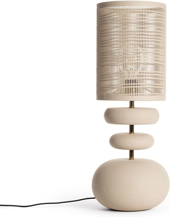 Tischlampe Metall Dhruv Beige