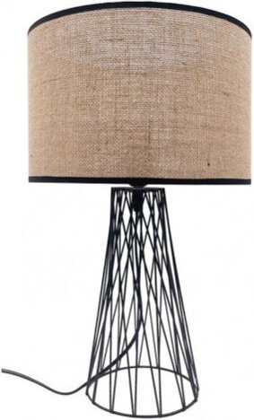 Fabrilamp - Tischleuchte of Metall Modell goran Schwarz mit Lampenschirm