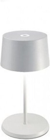 Olivia pro mini weiße wiederaufladbare und dimmbare LED-Tischleuchte