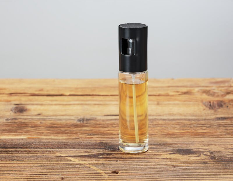 WENKO 2er Set Sprüher für Öl/Essig Nevo Schwarz 4 x 17 cm