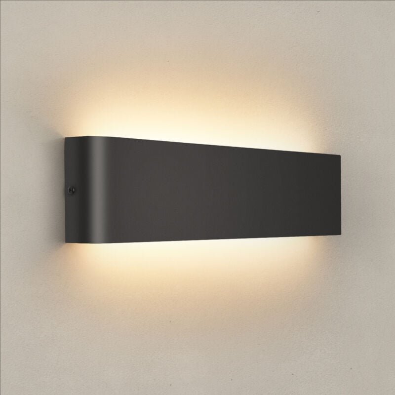 Wandleuchte Innen 40CM, 18W Wandlampe mit Up und Down Lichtquelle, 3000k Warmweiß Moderne LED Lampe, Wandlichter aus Alu...