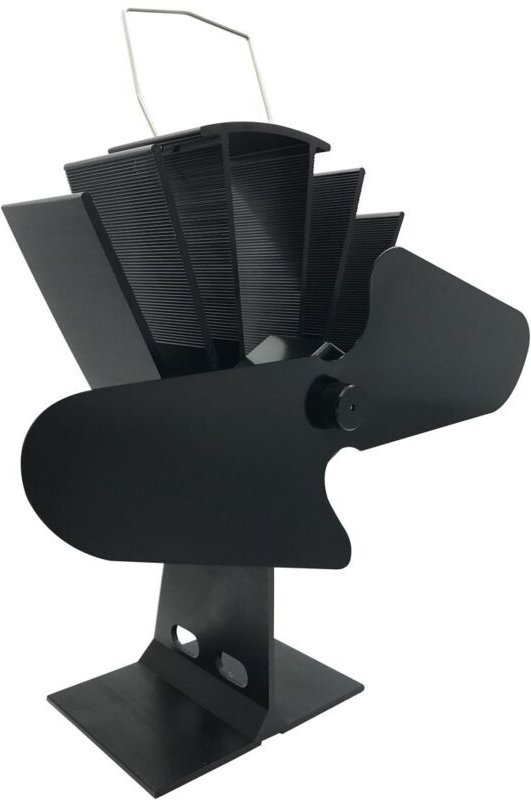 Thumbnail - Firefix - Kaminofen Ventilator Ofen Stromlos Schwarz Geräuschlos Kamin Holzofen