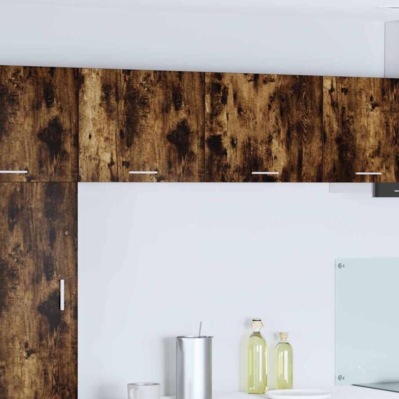 Hängeschrank 2 pcs Geräucherte Eiche und Weiß 50 x 31 x 40 cm vidaXL