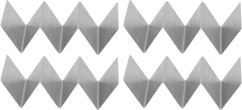 Taco-Ständer, Taco-Halter für bis zu 3 Tacos, 4-teiliger Crêpe-Ständer aus Edelstahl, Taco-Halter für Restaurant-Speises...