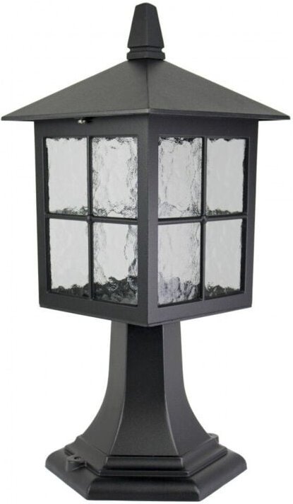 Klassische Außenstehleuchte 45 cm 1xE27 schwarz IP43 SU-MA Wenecja K 4011/1/KW