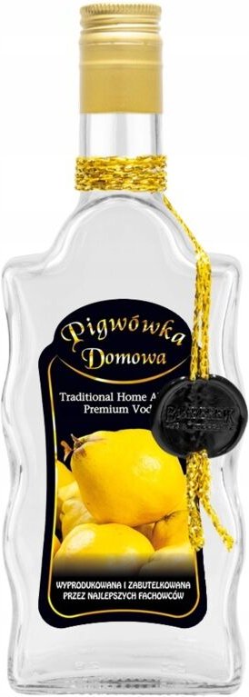 Flasche mit Wellenmuster verziert, 500 ml hausgemachtes Quittengemüse