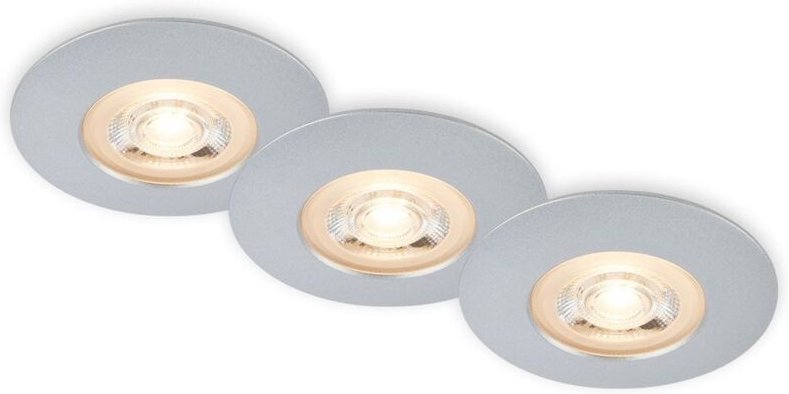 Led Einbauleuchten, chrom-matt, IP65, 3xLED/5W