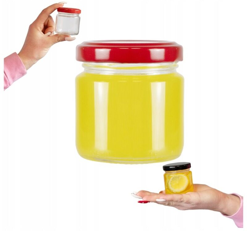 5x 100ml Vorratsgläser für Honig, Marmelade, Konfitüre mit Deckel