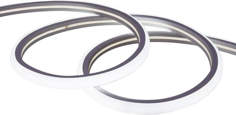 Efectoled - LED-Streifen Neon Dimmbar 220V Kaltweiß Halbrund 180° 7.5W/m Schnitt 100cm IP67 nach Maß 15 m