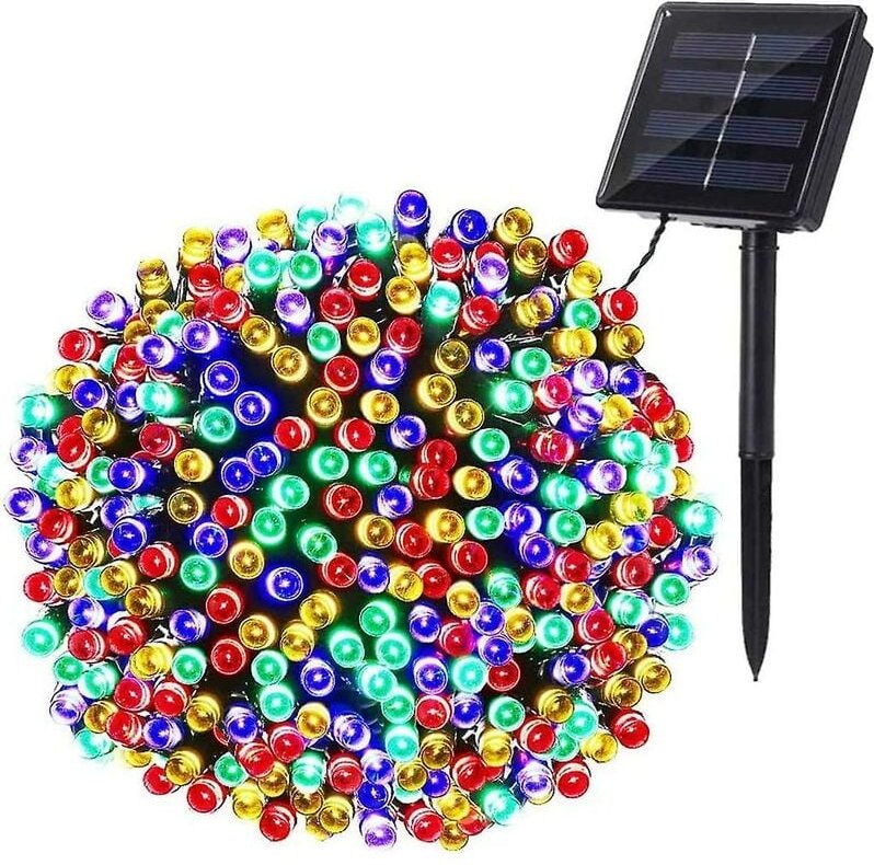 Solar-Weihnachtslichterkette, 22m 200 led Multicolor