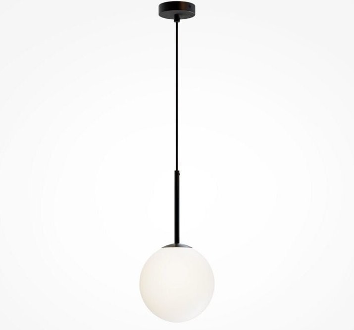 Thumbnail - Basic form Basic Form 20cm Modern Globe Pendel-Deckenleuchte Mattschwarz E14 - Maytoni