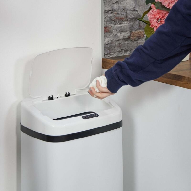 Groer kuchenabfalleimer aus stahl mit automatischem sensor