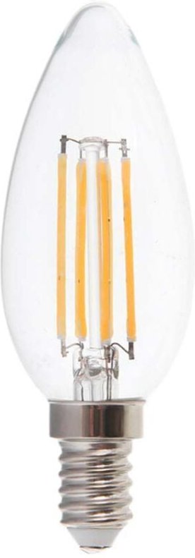 V-tac - LED-Glühbirne Kerze E14-Fassung IP20 Klar 5,5W 600 Lumen 3000K