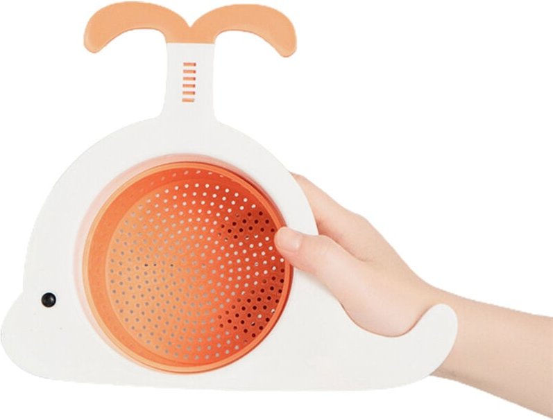 Abtropfkorb für Spülbecken, einzigartiges walförmiges Design, geruchloser Abtropfkorb für Küchenspülen, Aufbewahrungskor...