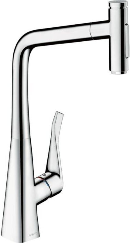 M71 - Spültischarmatur Metris Select, mit ausziehbarer Brause, verchromt 73820000 - Hansgrohe