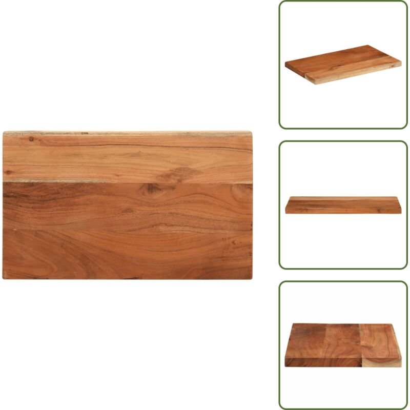 vidaXL Tischplatte 50x30x2,5 cm Rechteckig Massivholz Akazie