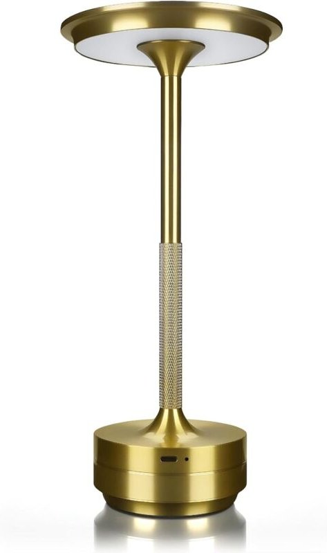 Kabellose LED-Tischleuchte mit Berührungssensor, 3 Farbtemperaturen, einstellbare Helligkeit, 1800-mAh-Akku