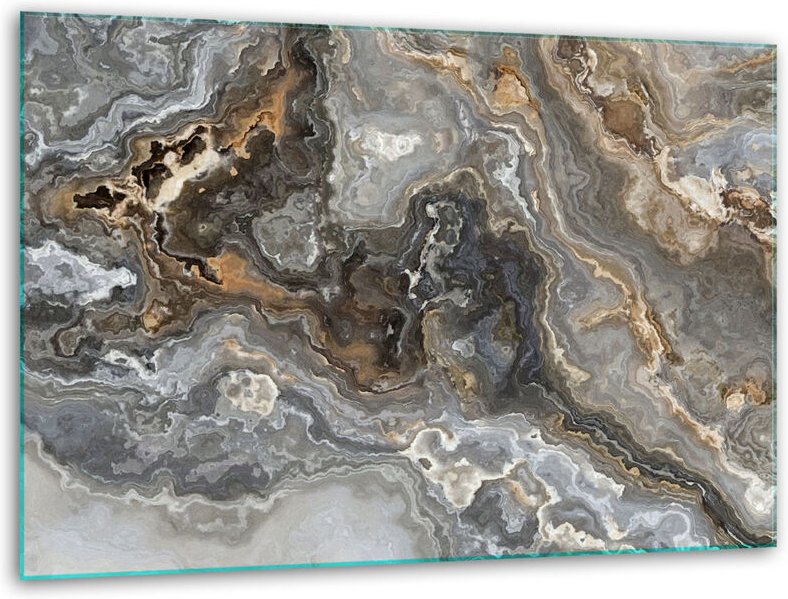 Glashakkungsbrettänder 40x30 Marmor