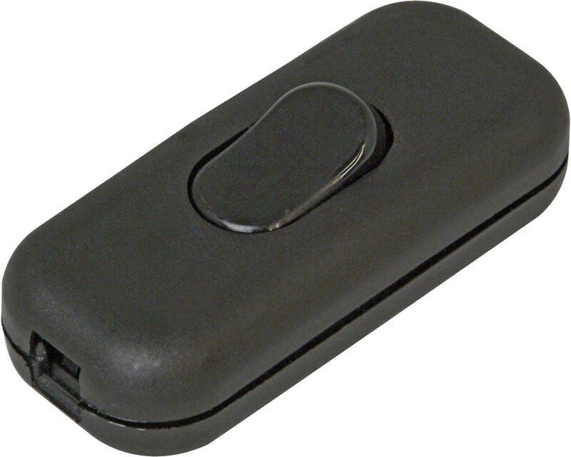 Kopp - 191305001 Schnurschalter mit Zugentlastung Schwarz 1 x Aus/Ein 6 a 1 St.
