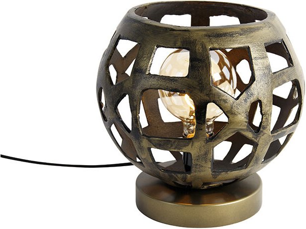 Industrielle Tischlampe Antikgold - Bobby