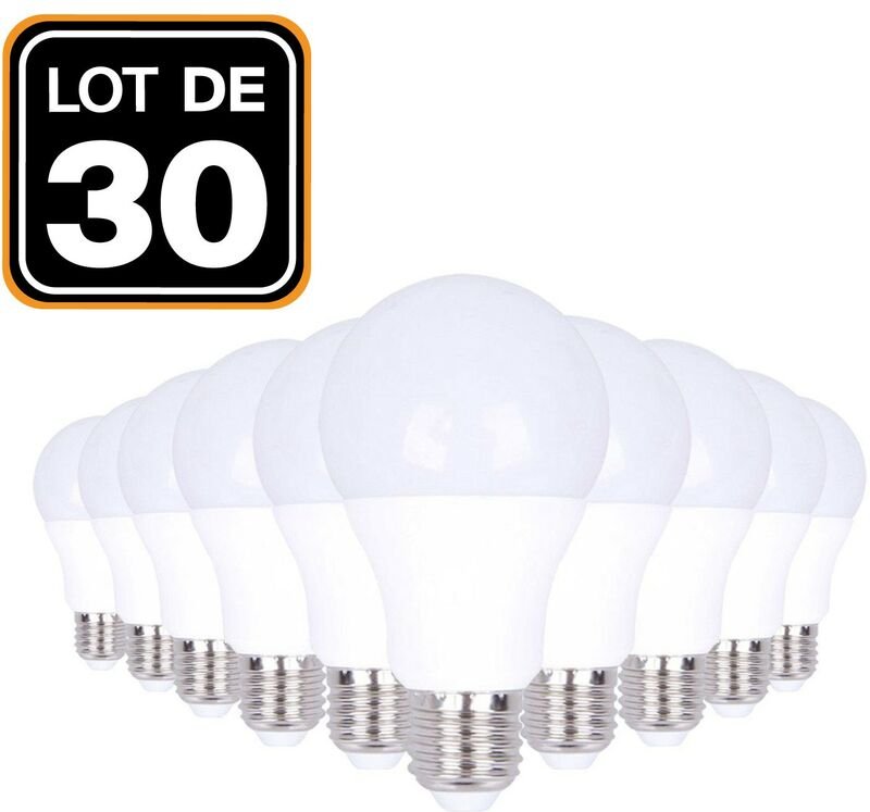 Europalamp - 30 LED-Glühbirnen E27 15W 6000K Hohe Helligkeit