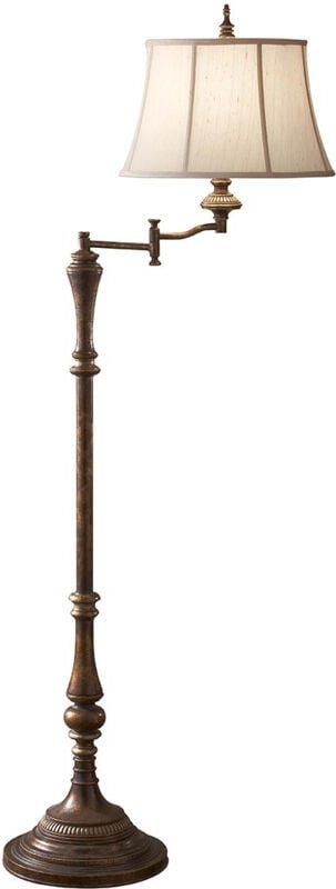 Thumbnail - Gibson - 1 helle Stehlampe Antikbraun, E27 - Elstead
