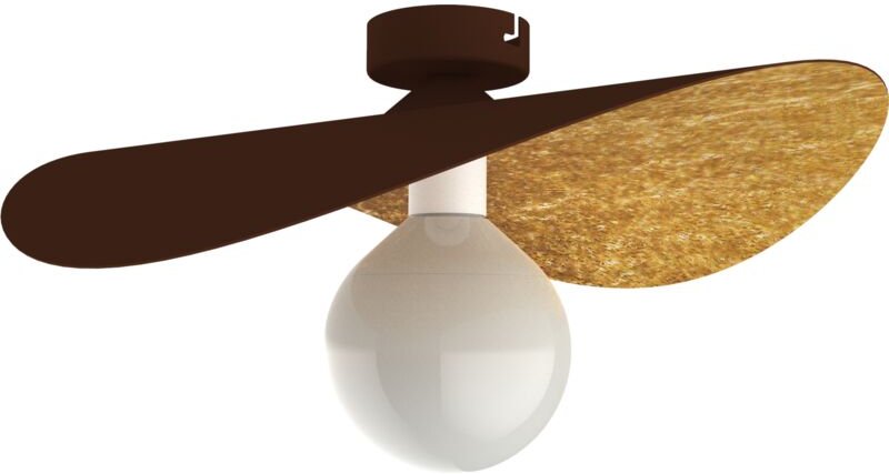 Piuma plafoniera corten foglia