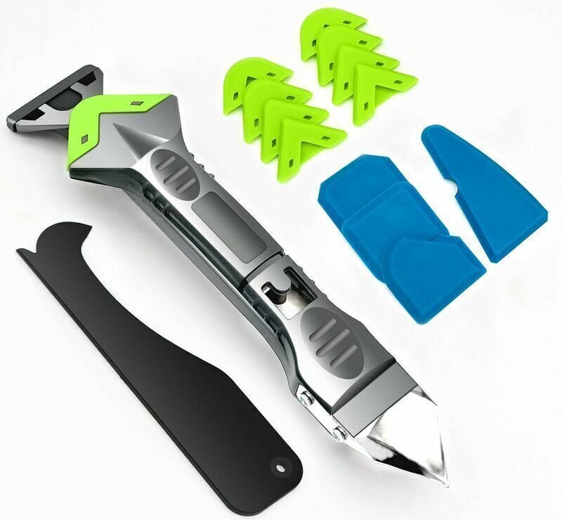 5-in-1-Silikon-Dichtungsglätter, neues Upgrade zum Abdichten von Glaskleber, Eckschaber, Silikon-Dichtungs-Endbearbeitun...