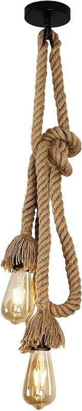 Goeco - Pendelleuchte Vintage 2 Lichtern Kronleuchter E27 Basis Für Wohnzimmer Schlafzimmer Esszimmer Büro Bar Café