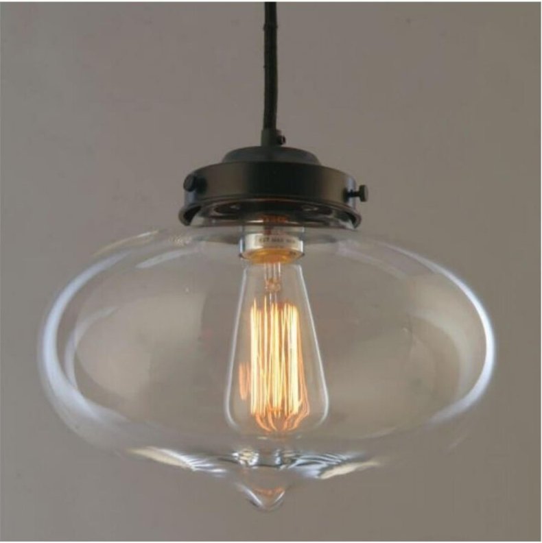 Kosilum - Wassertropfen-Hängeleuchte aus transparentem Glas - Cerro