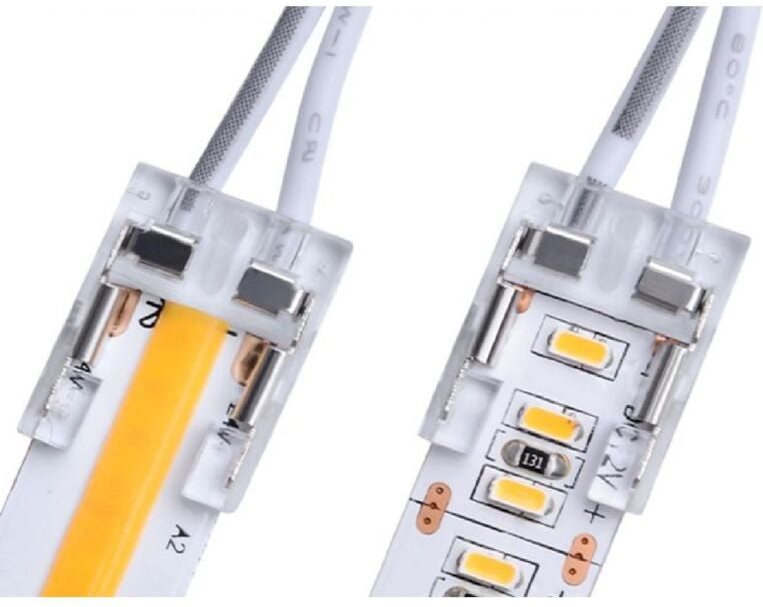 Verbinder für Hippopotamus mit Kabel für LED-Streifen IP20 10 mm