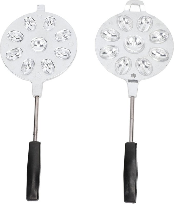 TARSHYRY 2-teiliges Antihaft-Walnusskeksform-Set - Oreshki Aluminiumlegierung 9-Loch-Form - Walnusskeksformen - Herstell...