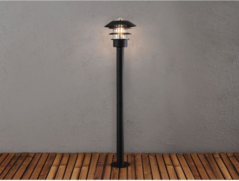 Konstsmide - Wegeleuchte Außenlaterne modena aus Aluminium Schwarz, Höhe 98cm