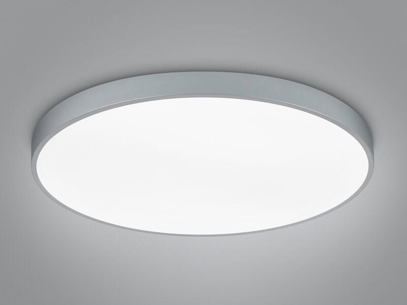 LED Deckenleuchte WACO in Grau extern dimmbar flach, Ø 75cm