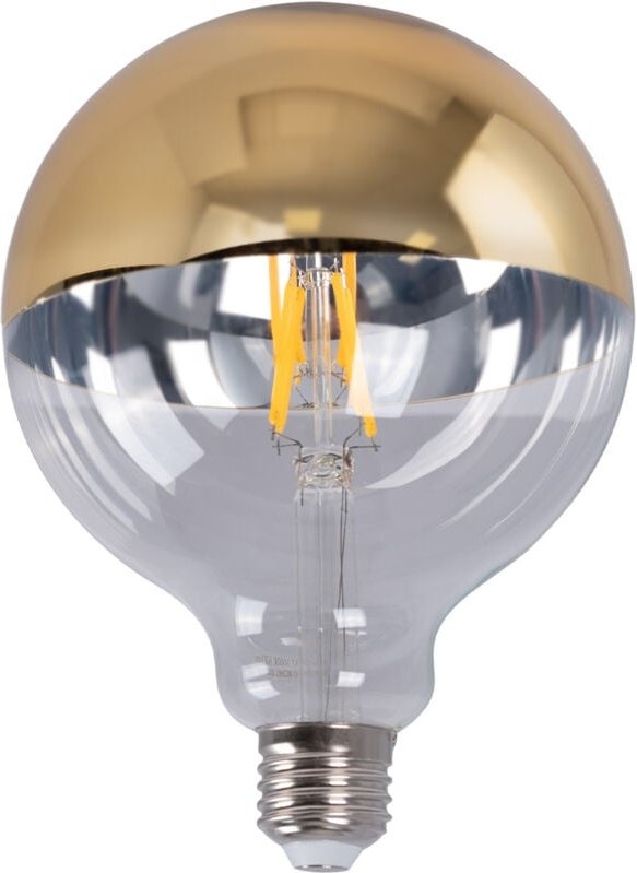 Dekorative Spiegelkopflampe Gold E27 G125 - 6W - 3000K