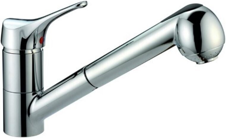 Einhebelmischer für Spüle aus verchromtem Messing Cisal Mito 3