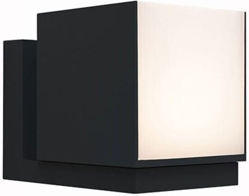 Fassadenleuchte Außenwandleuchte CUBA schwarz Lutec 5193803012