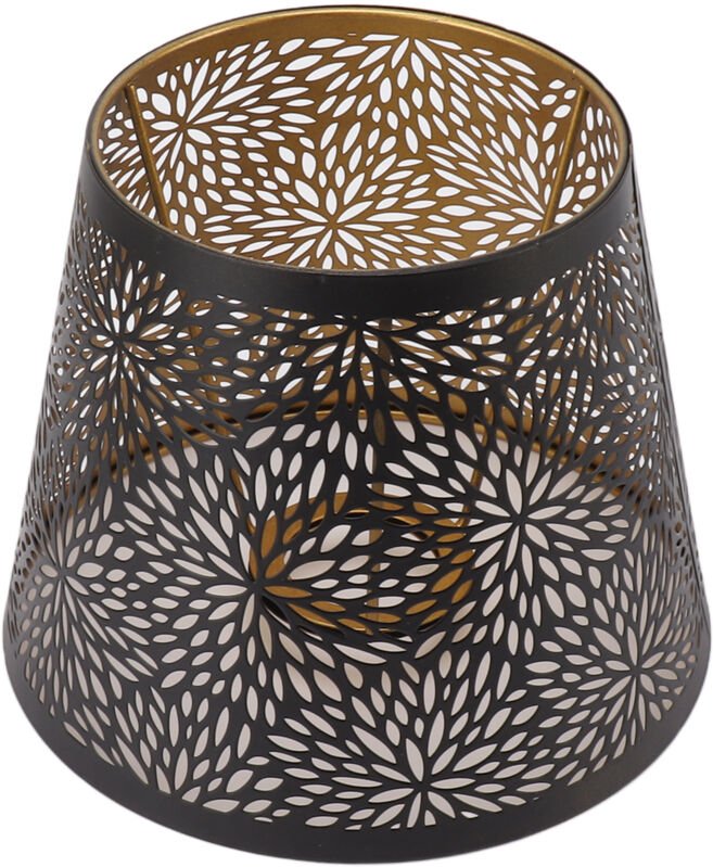 Lampenschirm aus Metall, E26, E27, Waldbaum-Stil, ausgehhlter dekorativer Lampenschirm aus Eisen mit innerem Goldmuster ...