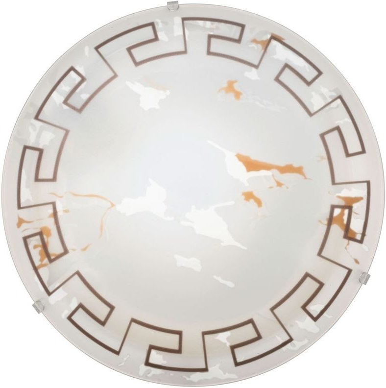 Eglo - 12 Watt led Retro Wand Decken Lampe Glas Motiv Antik Schlafzimmer Leuchte 93273