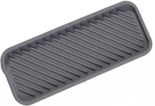 Spülbecken-Organizer aus Silikon – 2er-Pack Abtropfmatte 9 x 22,5 cm Küchenschwammhalter Seifenschale