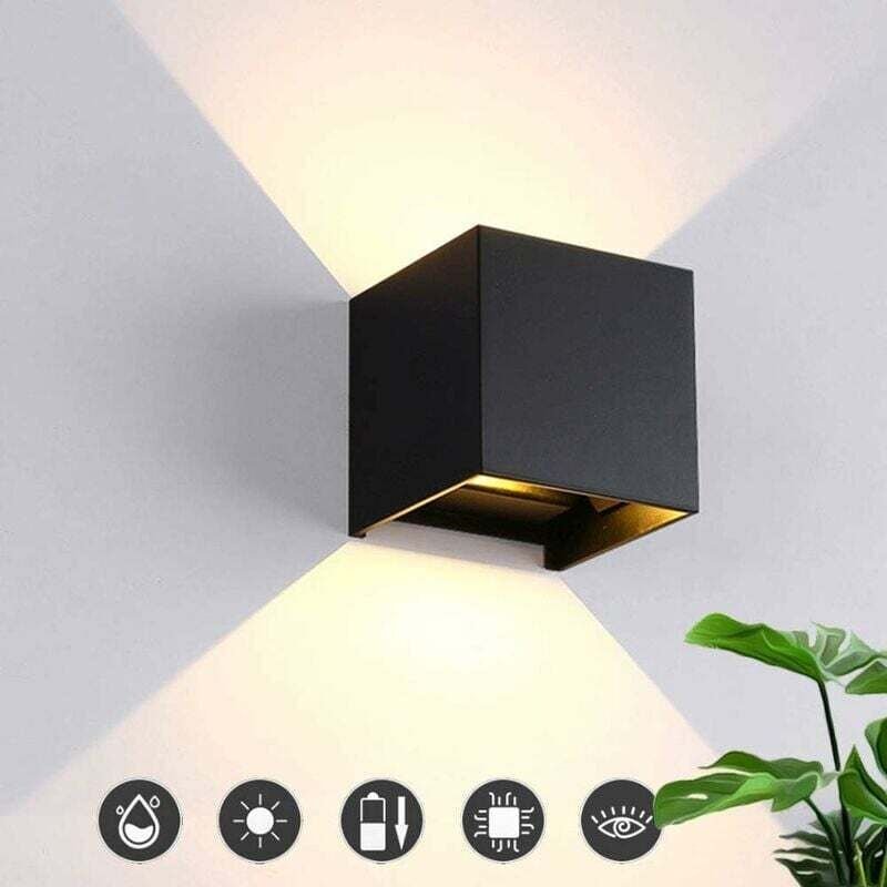 Thumbnail - LED-Wandleuchte – Moderne 12-W-Aluminiumbeleuchtung mit verstellbarem Abstrahlwinkel, helles Design, Wandleuchte – 3000 ...