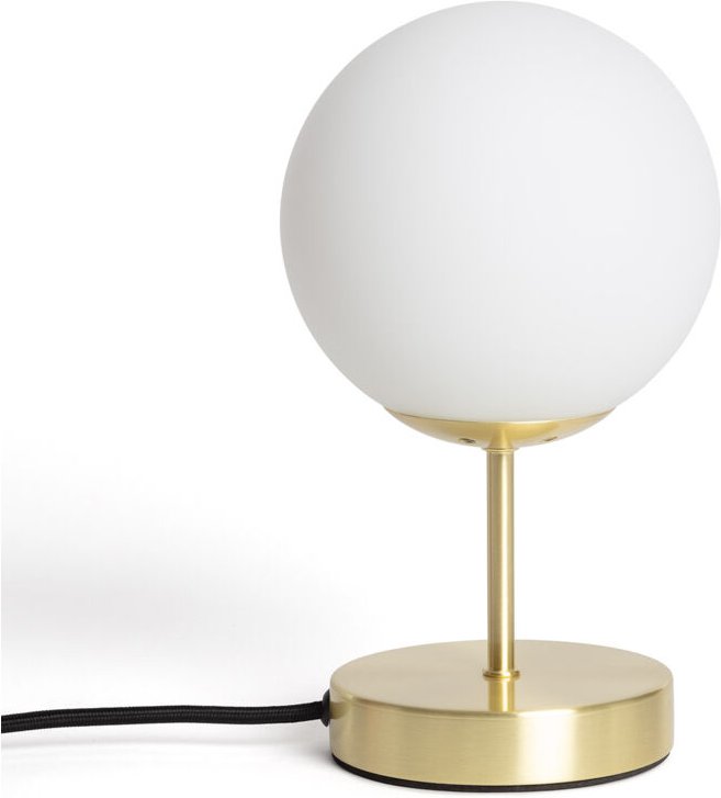 Tischlampe aus Matell und Glas Moonlight Gold