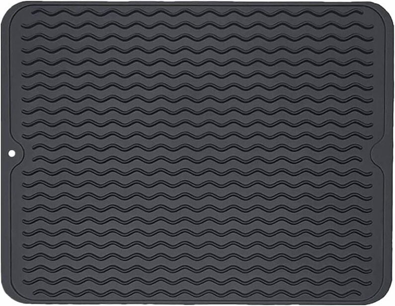 Silikon-Abtropfmatte, rutschfeste Abtropfmatte, Spülbeckenmatte, hitzebeständige Silikon-Trockenmatte, Abtropfmatte für ...