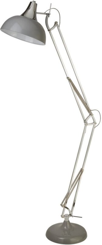 Searchlight Goliath Stehlampe Grau & Chrom