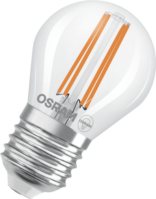 OSRAM LED Superstar Classic LED-Lampe P 40 in klassischer Miniballform, klarer Glaskörper, 2.2 W, 470 lm, E27 Fassung, w...