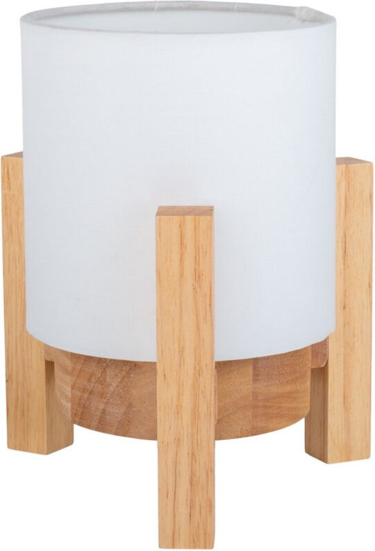 Naeve MADITA Wiederaufladbare dimmbare LED-Tischlampe, zylindrisch, 19 cm, Weiß, 2955 K, Berührungssensor