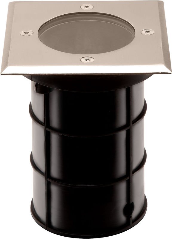 Bodeneinbaustrahler alfa Edelstahl eckig 110 x 110 mm