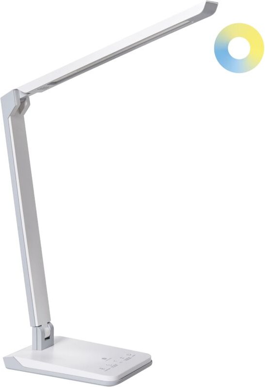 LED Schreibtischlampe PICTOR mit Dimmer Weiß